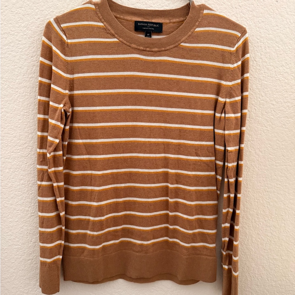 Banana Republic Brown Striped Sweater